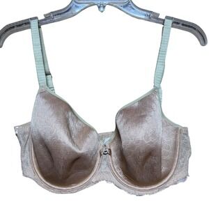 NWT Chantelle Perfect Underwire Bra 3585 Tan Beige Geometric Jacquard 38D